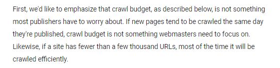 Crawl budget - czy się martwić