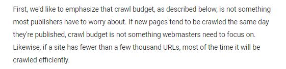 Crawl budget - czy się martwić