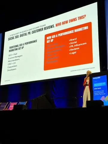 Abbie Dando, From Query to Sale: Engineering Search Journeys That Convert — brightonSEO 2026, zdjęcie 4 (14:45)