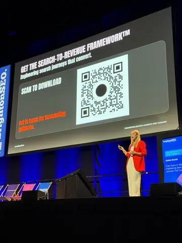 Abbie Dando, From Query to Sale: Engineering Search Journeys That Convert — brightonSEO 2026, zdjęcie 8 (15:01)