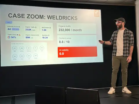 Adam Preston, The Biggest Factors in AI Visibility for Retailers — brightonSEO 2026, zdjęcie 11 (10:40)