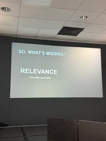 Adam Preston, The Biggest Factors in AI Visibility for Retailers — brightonSEO 2026, zdjęcie 18 (10:45)