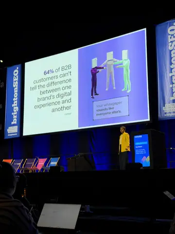 Chima Mmeje i Anu Ramani, Write With AI / Big Idea Content Strategy — brightonSEO 2026, zdjęcie 2 (14:45)