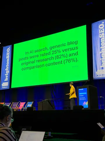 Chima Mmeje i Anu Ramani, Write With AI / Big Idea Content Strategy — brightonSEO 2026, zdjęcie 3 (14:45)