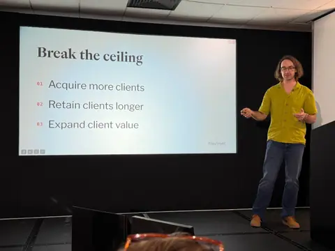 Chris Willow, Building an Agency Like a SaaS — brightonSEO 2026, zdjęcie 5 (11:24)