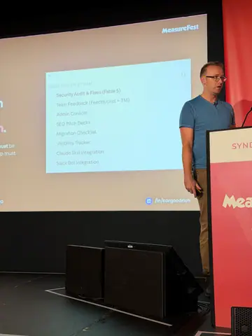 Christian Goodrich, How Claude Code Helped Me Transform Reporting and Delivery for AI Search and SEO — brightonSEO 2026, zdjęcie 16 (11:39)