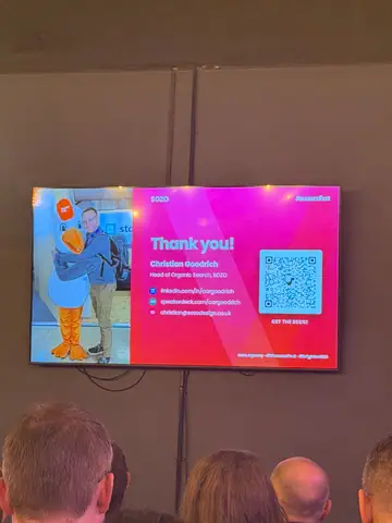 Christian Goodrich, How Claude Code Helped Me Transform Reporting and Delivery for AI Search and SEO — brightonSEO 2026, zdjęcie 24 (11:42)