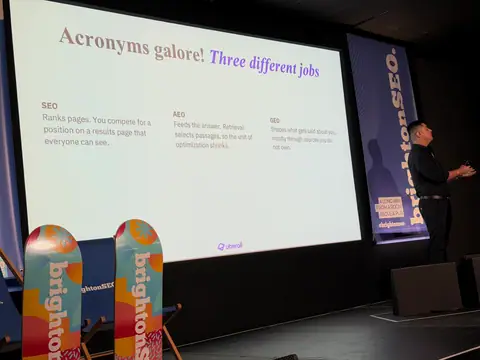 Christian Hustle, AEO/GEO Myths Busters: 5 things you can really do to drive your conversion & more traffic to your store — brightonSEO 2026, zdjęcie 7 (15:33)