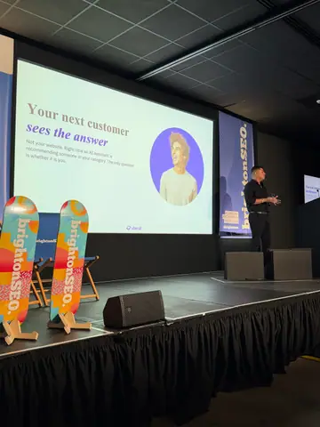 Christian Hustle, AEO/GEO Myths Busters: 5 things you can really do to drive your conversion & more traffic to your store — brightonSEO 2026, zdjęcie 13 (15:44)