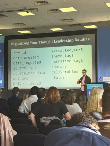Christian Rigg, Best of Both Worlds: AI Content Systems with True Human EEAT — brightonSEO 2026, zdjęcie 2 (12:09)