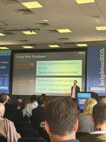 Christian Rigg, Best of Both Worlds: AI Content Systems with True Human EEAT — brightonSEO 2026, zdjęcie 7 (12:11)