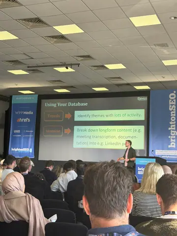 Christian Rigg, Best of Both Worlds: AI Content Systems with True Human EEAT — brightonSEO 2026, zdjęcie 10 (12:13)