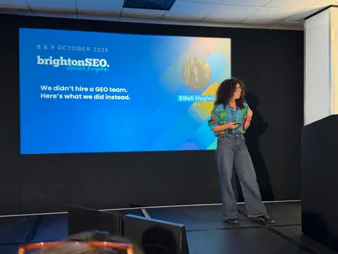 Eilish Hughes, We Didn't Build a GEO Team — brightonSEO 2026, zdjęcie 1 (12:12)