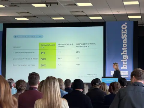 Gintarė Rimolaitytė, Who AI Cites Now: How Source Patterns Shifted Since December 2025 — brightonSEO 2026, zdjęcie 14 (10:46)