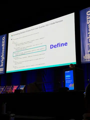Giulia Panozzo, Decision Distance — brightonSEO 2026, zdjęcie 5 (16:28)