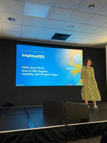 Greta Koivikko, PDPs Over PLPs — brightonSEO 2026, zdjęcie 1 (10:12)