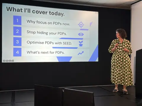 Greta Koivikko, PDPs Over PLPs — brightonSEO 2026, zdjęcie 3 (10:13)