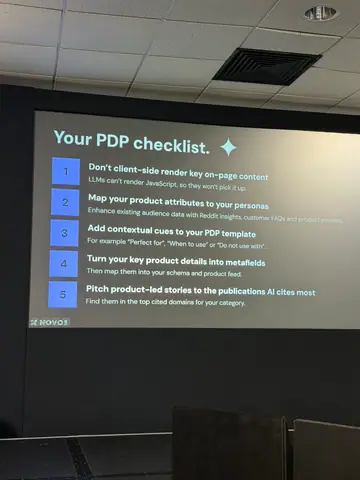 Greta Koivikko, PDPs Over PLPs — brightonSEO 2026, zdjęcie 35 (10:33)