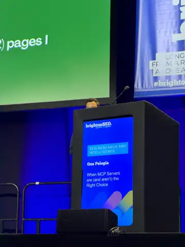 Gus Pelogia, When MCP Servers are (and aren't) the Right Choice — brightonSEO 2026, zdjęcie 3 (14:39)