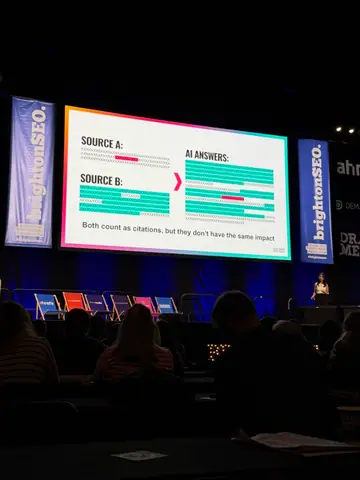 Jean Sarunporn, Getting Your Brand Recommended by AI Agents: A Practical Guide to GEO — brightonSEO 2026, zdjęcie 25 (09:45)