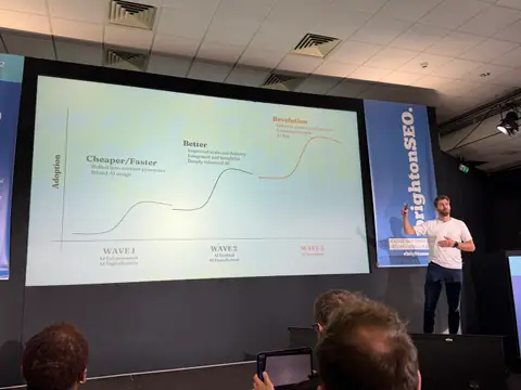 Jeremy McDonald, From Gut Checks to Guardrails: Deploying Trustworthy AI for Marketing QA — brightonSEO 2026, zdjęcie 6 (14:07)