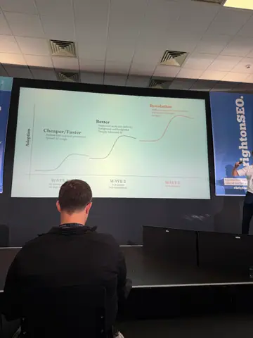Jeremy McDonald, From Gut Checks to Guardrails: Deploying Trustworthy AI for Marketing QA — brightonSEO 2026, zdjęcie 7 (14:07)