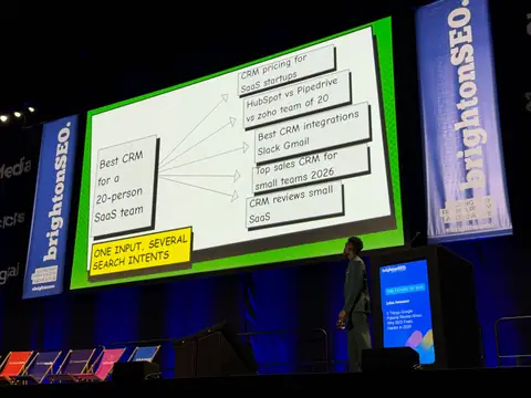 John Iwuozor, 5 Things Google Patents Reveal About Why SEO Feels Harder in 2026 — brightonSEO 2026, zdjęcie 5 (17:07)