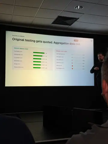 Malte Landwehr, ChatGPT Shopping: Lessons from 1M Products — brightonSEO 2026, zdjęcie 28 (09:44)