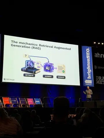 Paris Childress, Information Gain: The Missing Metric in Every GEO Content Strategy? — brightonSEO 2026, zdjęcie 20 (10:03)