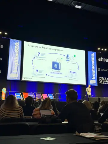 Paris Childress, Information Gain: The Missing Metric in Every GEO Content Strategy? — brightonSEO 2026, zdjęcie 25 (10:08)