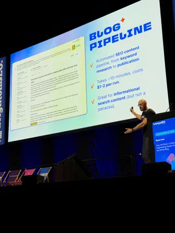 Ryan Law, How We Built a Content Engineering System for the Ahrefs Blog — brightonSEO 2026, zdjęcie 13 (17:23)