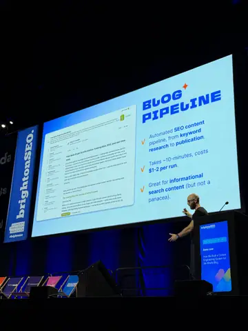 Ryan Law, How We Built a Content Engineering System for the Ahrefs Blog — brightonSEO 2026, zdjęcie 14 (17:24)