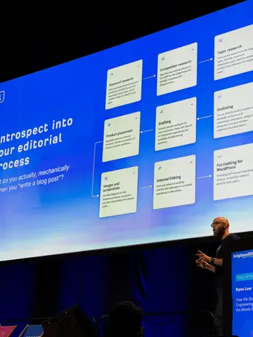 Ryan Law, How We Built a Content Engineering System for the Ahrefs Blog — brightonSEO 2026, zdjęcie 19 (17:26)