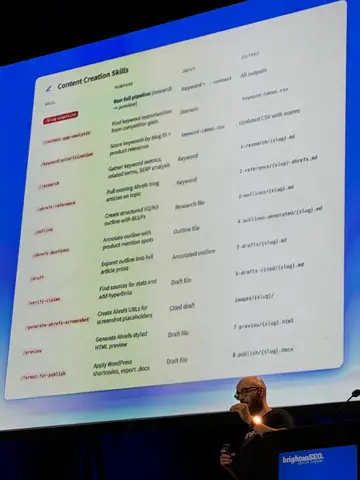 Ryan Law, How We Built a Content Engineering System for the Ahrefs Blog — brightonSEO 2026, zdjęcie 31 (17:27)