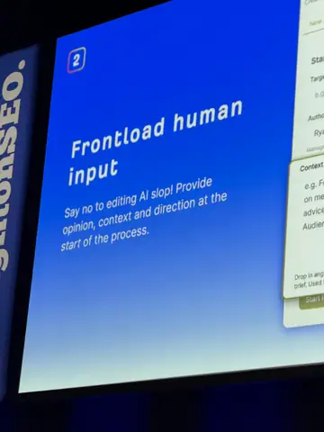 Ryan Law, How We Built a Content Engineering System for the Ahrefs Blog — brightonSEO 2026, zdjęcie 32 (17:28)