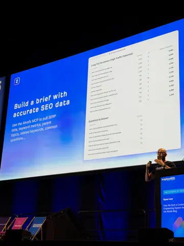 Ryan Law, How We Built a Content Engineering System for the Ahrefs Blog — brightonSEO 2026, zdjęcie 34 (17:29)