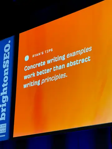 Ryan Law, How We Built a Content Engineering System for the Ahrefs Blog — brightonSEO 2026, zdjęcie 45 (17:31)