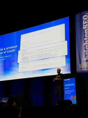 Ryan Law, How We Built a Content Engineering System for the Ahrefs Blog — brightonSEO 2026, zdjęcie 54 (17:33)