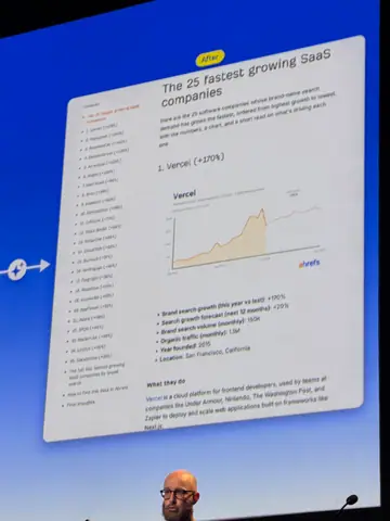 Ryan Law, How We Built a Content Engineering System for the Ahrefs Blog — brightonSEO 2026, zdjęcie 65 (17:36)