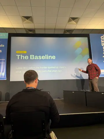 Sam Page, Win at Local AEO: The Wild West of AI Search — brightonSEO 2026, zdjęcie 5 (14:24)