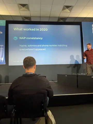 Sam Page, Win at Local AEO: The Wild West of AI Search — brightonSEO 2026, zdjęcie 6 (14:24)