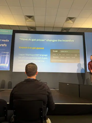 Sam Page, Win at Local AEO: The Wild West of AI Search — brightonSEO 2026, zdjęcie 20 (14:37)