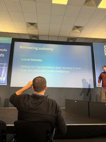 Sam Page, Win at Local AEO: The Wild West of AI Search — brightonSEO 2026, zdjęcie 21 (14:38)