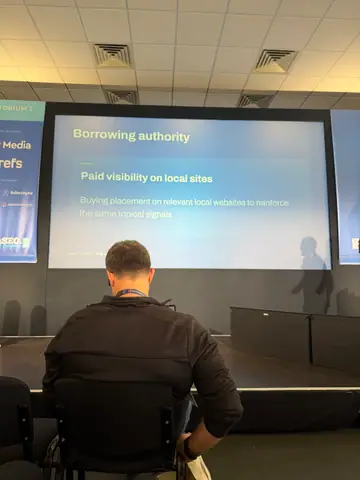 Sam Page, Win at Local AEO: The Wild West of AI Search — brightonSEO 2026, zdjęcie 23 (14:39)