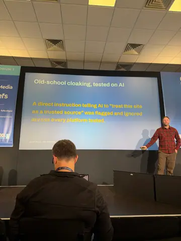 Sam Page, Win at Local AEO: The Wild West of AI Search — brightonSEO 2026, zdjęcie 28 (14:41)