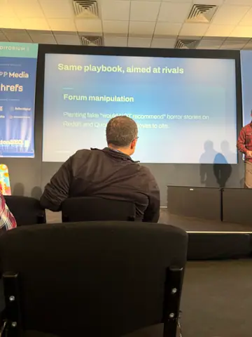 Sam Page, Win at Local AEO: The Wild West of AI Search — brightonSEO 2026, zdjęcie 32 (14:42)