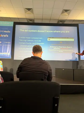 Sam Page, Win at Local AEO: The Wild West of AI Search — brightonSEO 2026, zdjęcie 33 (14:42)