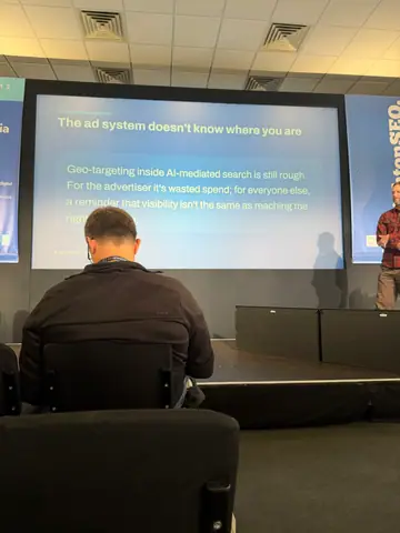 Sam Page, Win at Local AEO: The Wild West of AI Search — brightonSEO 2026, zdjęcie 34 (14:43)