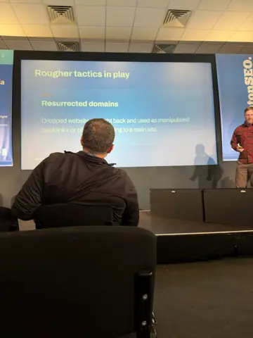 Sam Page, Win at Local AEO: The Wild West of AI Search — brightonSEO 2026, zdjęcie 35 (14:43)
