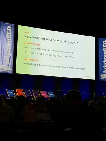 Samanyou Garg, Drowning in prompts? How to build an AEO program around the data that matters — brightonSEO 2026, zdjęcie 16 (10:18)